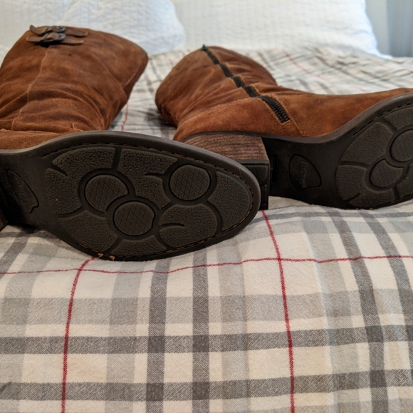 Born brown suede boots, size 10 - Picture 3 of 10